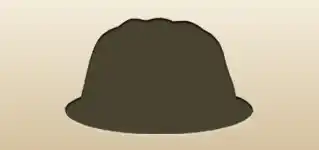ゼリーデザートのシルエット