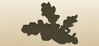 ドングリのシルエット