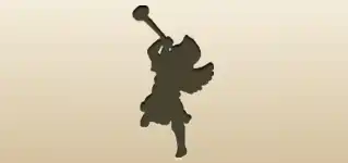 天使のシルエット