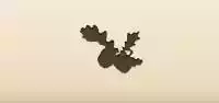 Acorns silhouette