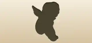 天使のシルエット
