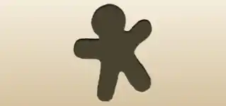 ジンジャークッキーのシルエット