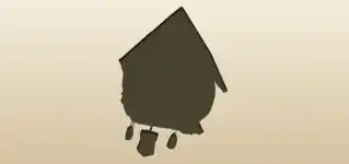 鳩時計のシルエット