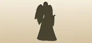 天使のシルエット