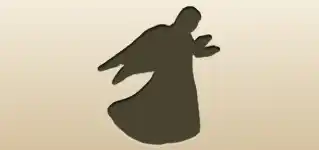 天使のシルエット