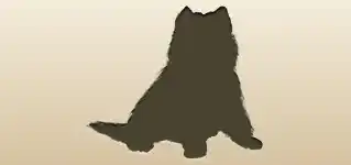 イヌのシルエット