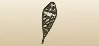 スノーシューのシルエット