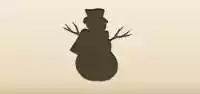 Snowman silhouette