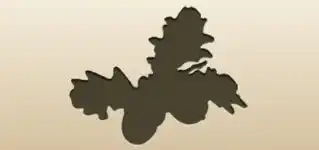 ドングリのシルエット