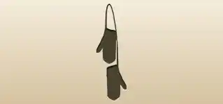手袋のシルエット