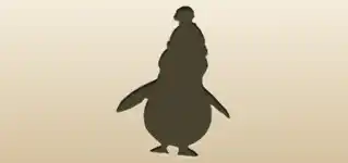 ペンギンのシルエット