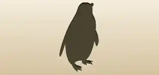 ペンギンのシルエット
