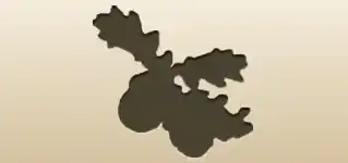 ドングリのシルエット
