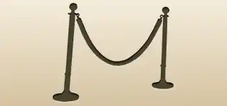 ロープ柵