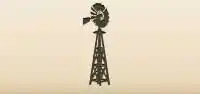 Windpump silhouette