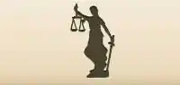 Statue of Themis silhouette
