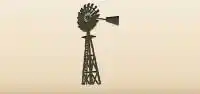 Windpump silhouette