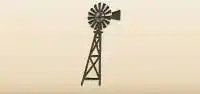 Windpump silhouette