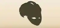 Mardi Gras Mask silhouette