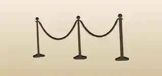 ロープ柵