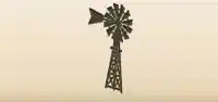 Windpump silhouette