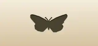 Butterfly silhouette