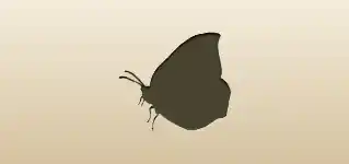 Butterfly silhouette