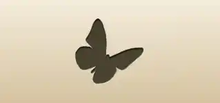 Butterfly silhouette