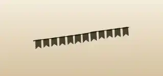 Bunting Flags silhouette
