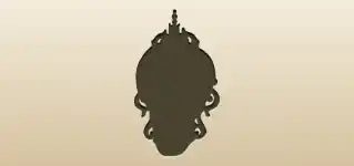 Clock silhouette