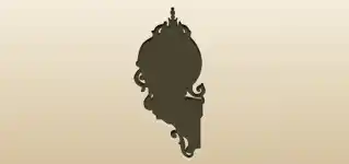 Clock silhouette