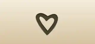 Heart silhouette