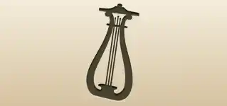 Lyre silhouette