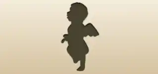 Angel silhouette