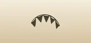 Bunting Flags silhouette