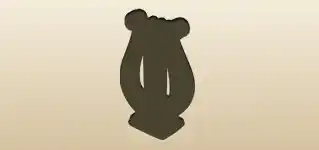 Lyre silhouette