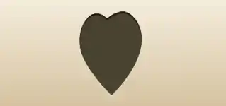 Heart silhouette