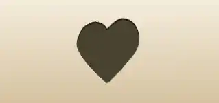 Heart silhouette