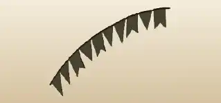 Bunting Flags silhouette