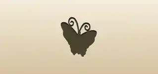 Butterfly silhouette