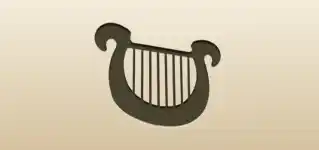 Lyre silhouette