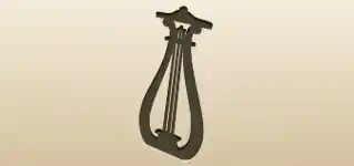 Lyre silhouette