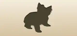 Dog silhouette