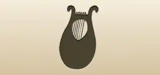 Lyre silhouette