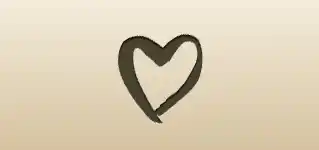 Heart silhouette
