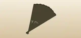 Hand Fan silhouette