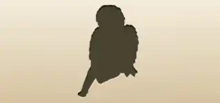 Angel silhouette