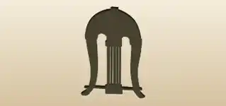 Lyre silhouette