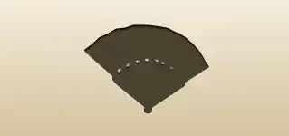 Hand Fan silhouette