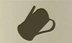 じょうろのシルエット